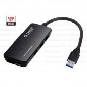 การ์ด รีดเดอร์ คุณภาพสูง Card Reader USB 3.0 TF & SD และ HUB USB 3 ช่อง